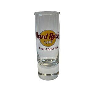 Shot Glass Tall Hard Rock Cafe Philadelphia
